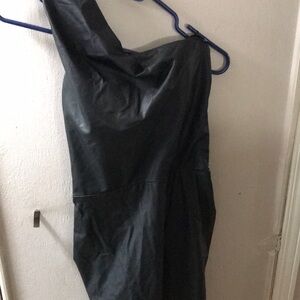 One shoulder little black dress